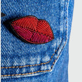 Red Lip Brooch