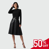 LDS Leather Skirt Dress